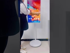 অ্যান্ড্রয়েড ১২ টাচ স্ক্রিন পোর্টেবল টিভি ডিজিটাল সিগনেজ স্ট্যান্ড বাই মি স্মার্ট টিভি ই এম