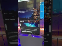 86 ইঞ্চি OLED হলোগ্রাফিক ডিসপ্লে 3 ডি এলসিডি রেফ্রিজারেটর স্প্লাইসিং বিজ্ঞাপনের জন্য স্বচ্ছ নেতৃত্বাধীন স্ক্রিন