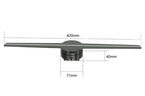গুণ  RGB1615 Holographic Led Fan Display 56 65 85cm 8GB Support Splicing কারখানা