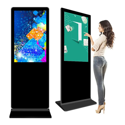 49 55 65 ইঞ্চি Android Freestanding Digital Signage, Software Interactive Kiosk Cms